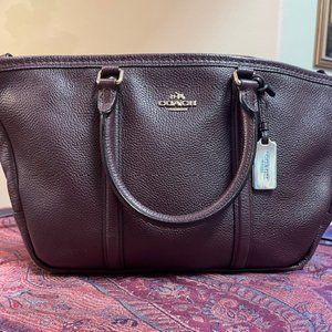 COACH Burgundy Satchel Bag - beautiful!